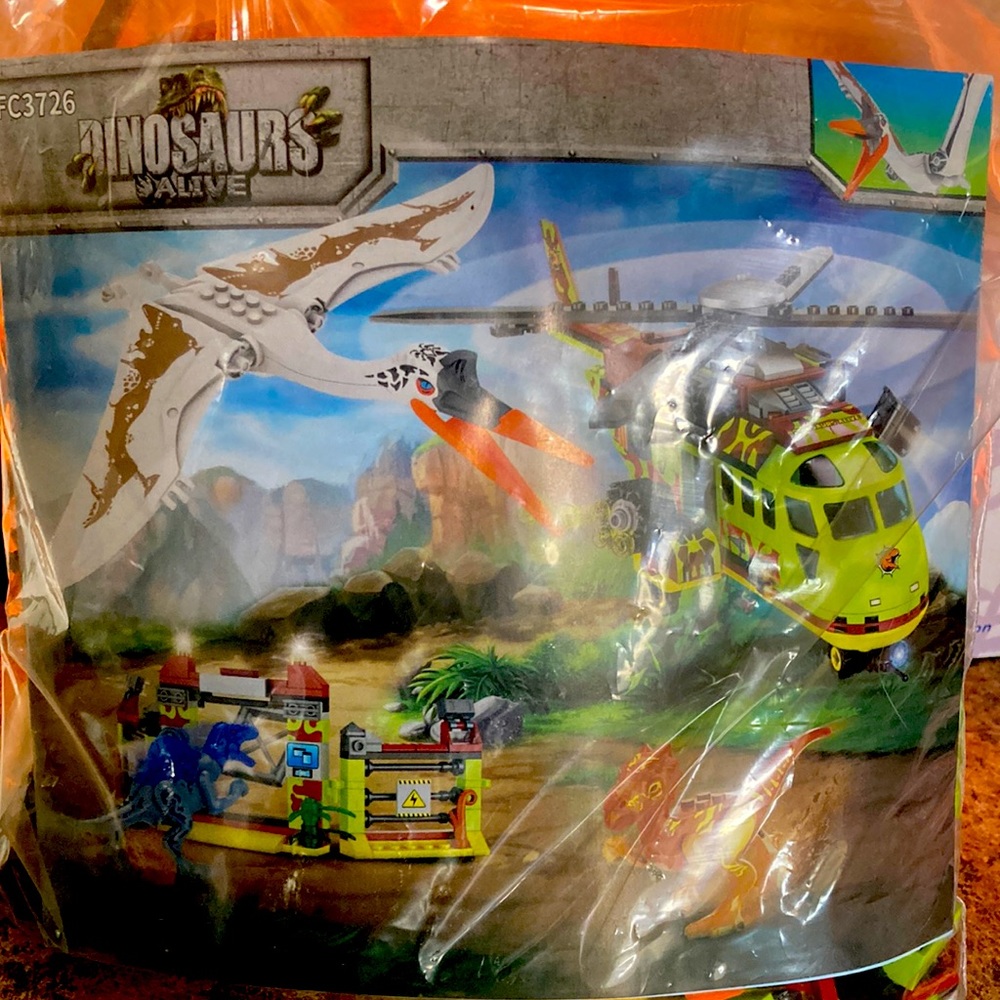 Off brand Dinosaur Lego set.